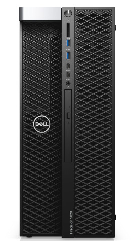 Máy tính để bàn Dell Precision 5820 Tower 70287690 - Intel Xeon W-2223, 16GB RAM, SSD 256GB + HDD 1TB, Nvidia Quadro T400 4GB