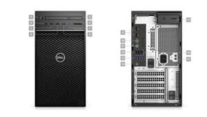 Máy tính để bàn Dell Precision 3640 Tower 70231769 - Intel Core i7-10700, 16GB RAM, HDD 1TB, Nvidia Quadro P620 2GB