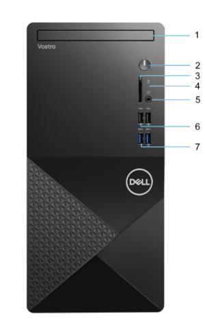 Máy tính để bàn Dell Vostro 3020T 71010253 - Intel Core i3-13100, RAM 8GB, SSD 256GB, Intel UHD Graphics 730