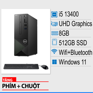 Máy tính để bàn Dell Vostro 3020 SFF 42VT3020SFF0003 - Intel Core i5-13400, RAM 8GB, SSD 512GB, Intel UHD Graphics 730