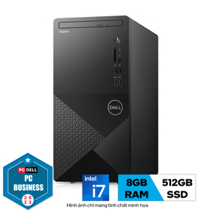 Máy tính để bàn Dell Vostro 3020 MT 6FM7X2 -Intel core i7-13700, 8GB RAM, SSD 512GB, Intel UHD Graphics