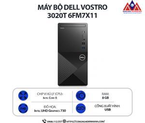 Máy tính để bàn Dell Vostro 3020 Tower 6FM7X11 - Intel Core i5-13400, RAM 8GB, SSD 512GB, Intel UHD Graphics 730