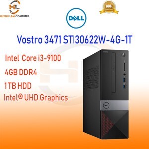 Máy tính để bàn Dell Vostro 3471 STI30622W - Intel Core i3-9100, 4GB RAM, HDD 1TB, Intel UHD Graphics