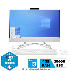 Máy tính để bàn HP AIO 22-dd2005d 6K7G4PA - Intel Core i3-1215U, 4GB RAM, SSD 256GB, Intel Iris Xe Graphics, 21.5 inch