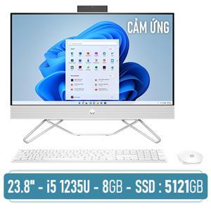 Máy tính để bàn HP AIO 24-cb1011d 6K7G6PA - Intel core i5-1235U, 8GB RAM, SSD 512GB, Intel Iris Xe Graphics, 23.8 inch