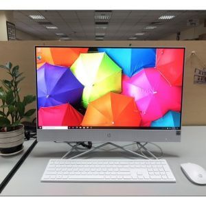 Máy tính để bàn HP AIO 24-df0039d 180N9AA - Intel core i3-10100T, 4GB RAM, SSD 512GB, Intel UHD Graphics, 23.8 inch