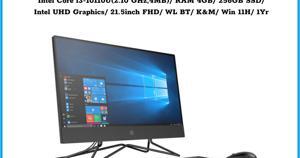 Máy tính để bàn HP All In One 200 Pro G4 633S8PA - Intel core i3-10110U, 4GB RAM, SSD 256GB, Intel UHD Graphics, 21.5 inch