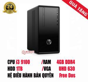 Máy tính để bàn HP Desktop Pro G3 9GE24PA - Intel Core i3-9100, 4GB RAM, HDD 1TB, Intel UHD Graphics