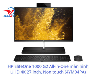 Máy tính để bàn HP EliteOne 1000 G2 Non Touch 4YM04PA - Intel Core i7-8700, 8GB RAM, SSD 16GB + HDD 1TB, Intel UHD Graphics, 27 inch