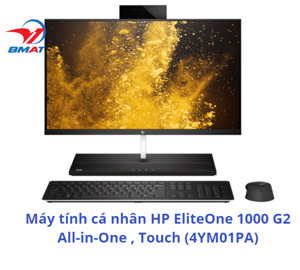 Máy tính để bàn HP EliteOne 1000 G2 Touch 4YM01PA - Intel Core i5-8500, SSD 16GB + HDD 1TB, Intel UHD Graphics, 23.8 inch