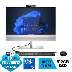 Máy tính để bàn HP EliteOne 840 G9 AIO 8W8J5PA - Intel Core i5-13500, RAM 16GB, SSD 512GB, Intel UHD Graphics 770, 23.8 inch