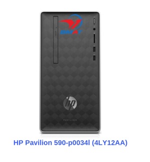 Máy tính để bàn HP Pavilion 590-p0034l 4LY12AA - Intel Core i3-8100, 4GB RAM, HDD 1TB, Intel UHD Graphics