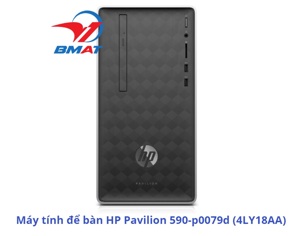 Máy tính để bàn HP Pavilion 590-p0079d 4LY18AA - Intel core i7, 8GB RAM, HDD 1TB, Nvidia GeForce GT730 2GB