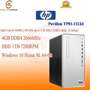 Máy tính để bàn HP Pavilion TP01-1112D 180S2AA - Intel Core i5-10400, 4GB RAM, HDD 1TB, Intel UHD Graphics 630