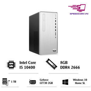 Máy tính để bàn HP Pavilion TP01-1116D 180S6AA - Intel Core i5-10400,, 8GB RAM, HDD 1TB, Intel UHD Graphics 630 + Nvidia GeForce GT 730 2GB GDDR5