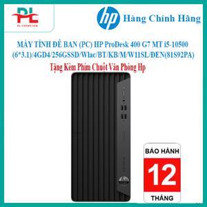 Máy tính để bàn HP Prodesk 400 G7 MT 81S92PA - Intel Core i5-10500, 4GB RAM, SSD 256GB, Intel UHD Graphics 630