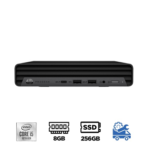 Máy tính để bàn HP ProDesk 400 G6 DM 227J5PA - Intel Core i5-10500T, 8GB RAM, SSD 256GB, Intel UHD Graphics 630