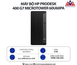 Máy tính để bàn HP ProDesk 400 G7 MT 60U60PA - Intel core i7-10700, 8GB RAM, SSD 256GB, Intel UHD Graphics 630