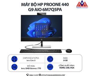 Máy tính để bàn HP ProOne 440 G9 6M7Q5PA - Intel Core i3-12100T, 8GB RAM, SSD 512GB, Intel UHD Graphics 730,  23.8 inch