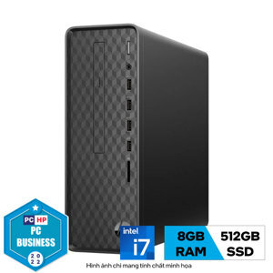 Máy tính để bàn HP Slim Desktop S01-pF2024d 6K7B3PA - Intel Core i7-12700, 8GB RAM, SSD 512GB, Intel UHD Graphics 770