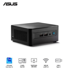 Máy tính để bàn Intel NUC 12 Pro NUC12WSHi7 - Intel Core i7-1260P, Iris Xe Graphics