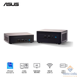 Máy tính để bàn Intel NUC 12 Pro NUC12WSHi7 - Intel Core i7-1260P, Iris Xe Graphics