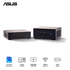 Máy tính để bàn Intel NUC 12 Pro NUC12WSHi7 - Intel Core i7-1260P, Iris Xe Graphics