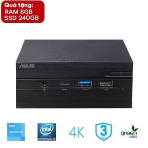 Máy tính để bàn Asus PN40-BBC910MV - Intel Celeron J4025, RAM 8GB, Intel UHD Graphics 600