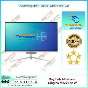 Máy tính để bàn SingPC M22V672-W - Intel Pentium Gold G6400 , 4GB RAM, SSD 256GB, Intel UHD Graphics 610, 21.5 inch