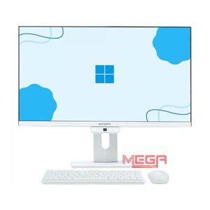 Máy tính để bàn SingPC M24P672-W - Intel Celeron G6400, 4GB RAM, SSD 256GB, Intel UHD Graphics 610