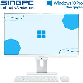 Máy tính để bàn SingPC M24Pi382-W - Intel Core i3-10100, 8GB RAM, SSD 256GB, Intel UHD Graphics 630