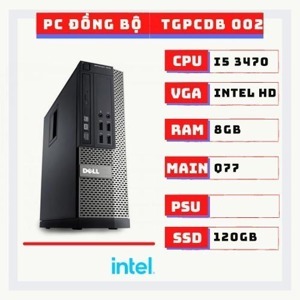 Máy tính đồng bộ Dell 7010 SFF Core i5 3470, Ram 4GB, SSD 120GB