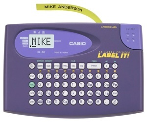 Máy tính in nhãn Casio KL-60