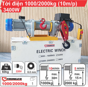 Máy tời kéo mặt đất Stronger 1000-2000kg