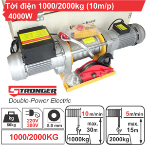 Máy tời kéo mặt đất Stronger 1000-2000kg