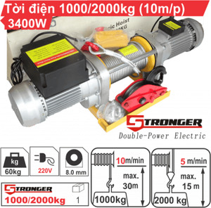 Máy tời kéo mặt đất Stronger 1000-2000kg