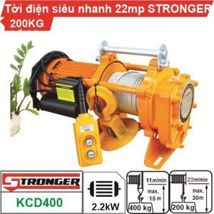 Máy tời nhanh xây dựng Stronger KCD400