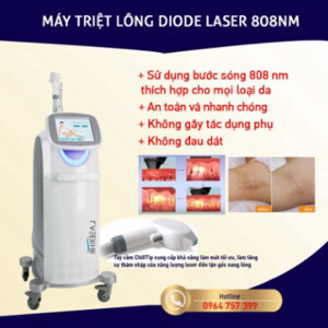 Máy triệt lông diode laser Ruby 808NM