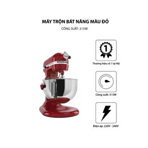 Máy đánh trứng để bàn KitchenAid 5KPM5EER