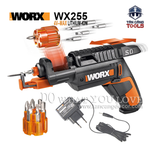 Máy vặn vít dùng pin 4V Worx Orange WX255