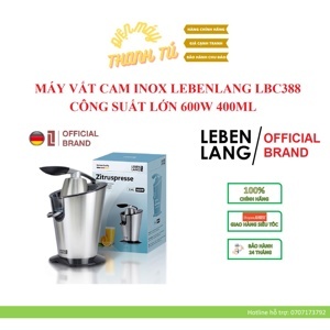 Máy vắt cam Lebenlang LBC388 600W