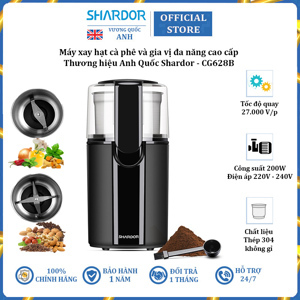 Máy xay hạt cà phê và gia vị đa năng Shardor CG628B