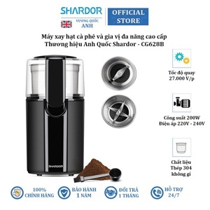 Máy xay hạt cà phê và gia vị đa năng Shardor CG628B