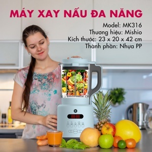 Máy xay nấu sữa hạt sinh tố Mishio MK316 800W