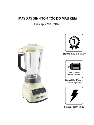 Máy xay sinh tố 4 tốc độ KITCHEN AID 5KSB1585EAC