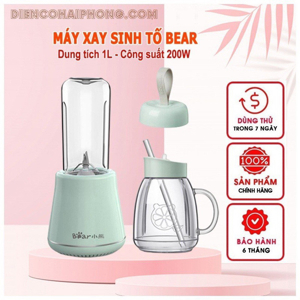 Máy xay sinh tố Bear. Model LLJ-D04A1. Dung tích 1L. Công suất 200w