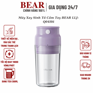 Máy xay sinh tố cầm tay mini tích điện Bear LLJ-Q04H6