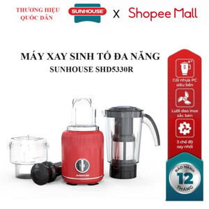 Máy xay sinh tố đa năng Sunhouse SHD5330R, 1.25L