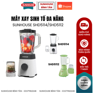 Máy xay sinh tố Sunhouse SHD5114