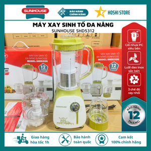 Máy xay sinh tố sunhouse SHD5312B